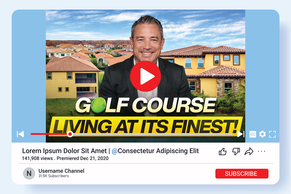 Real estate youtube thumbnail design, a Social Media Template by Workhu (Photo 1 of 2)