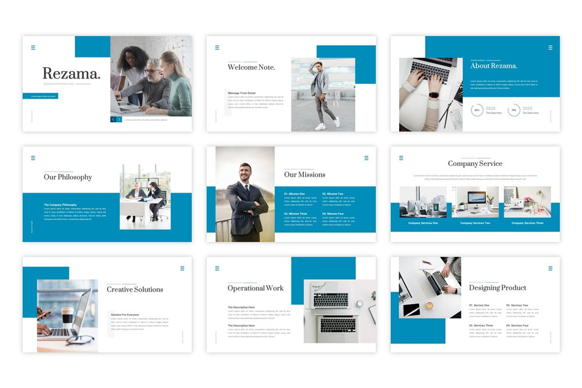 Rezama Business Presentation, a Presentation Template by PuriCreative (Photo 2 of 5)