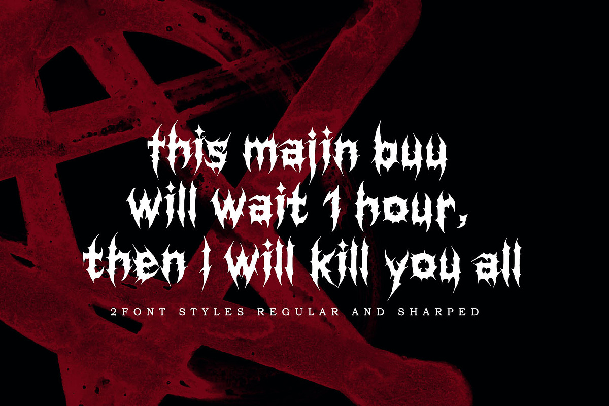 Slaughter, a Font by NUGS (Photo 2 of 6)