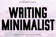 Writing Minimalist