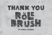 Rolebrush - Rolled Grunge Brush Font, a Handwritten Font by Drizy (Thumbnail 10 of 10)