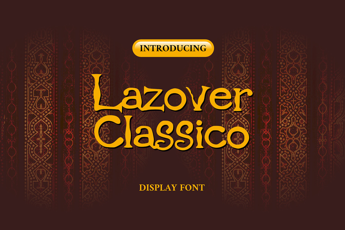 Lazover Classico Decorative Typeface, a Script Font by mesuka (Photo 1 of 5)