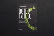 50 poster mockup bundle glued paper, an Advertising Mockup by FoundImages (Thumbnail 16 of 55)