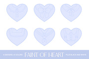 Faint of Heart Clipart Set, an Object Illustration by Patterns for Dessert (Thumbnail 7 of 13)