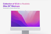 12 Ultra-Realistic iMac 24 Mockups, an iPad Mockup by Smotrow Related (Thumbnail 15 of 15)