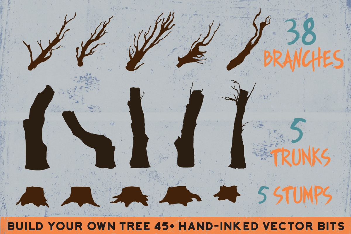 Assemble Your Own Spooky Tree Set, an Object Graphic by Designed by Monkeys (Photo 2 of 5)