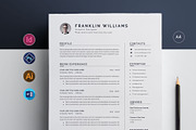 Minimal Resume, a Resume Template by Pxl_graphic (Thumbnail 1 of 4)