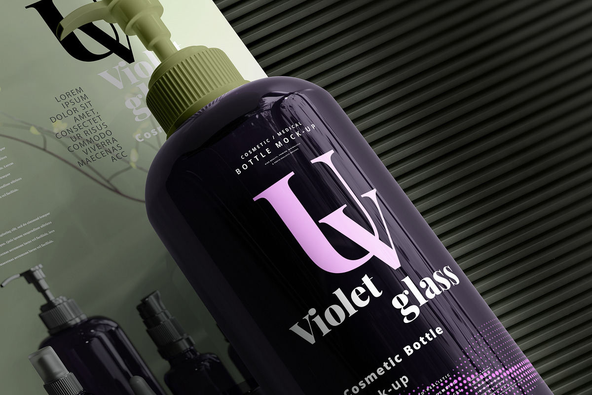 220+ Violet Glass Mock-up Bundle, a Cups & Container Mockup by pmvch (Photo 66 of 199)