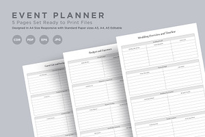 Event Planner Pages Set V-05