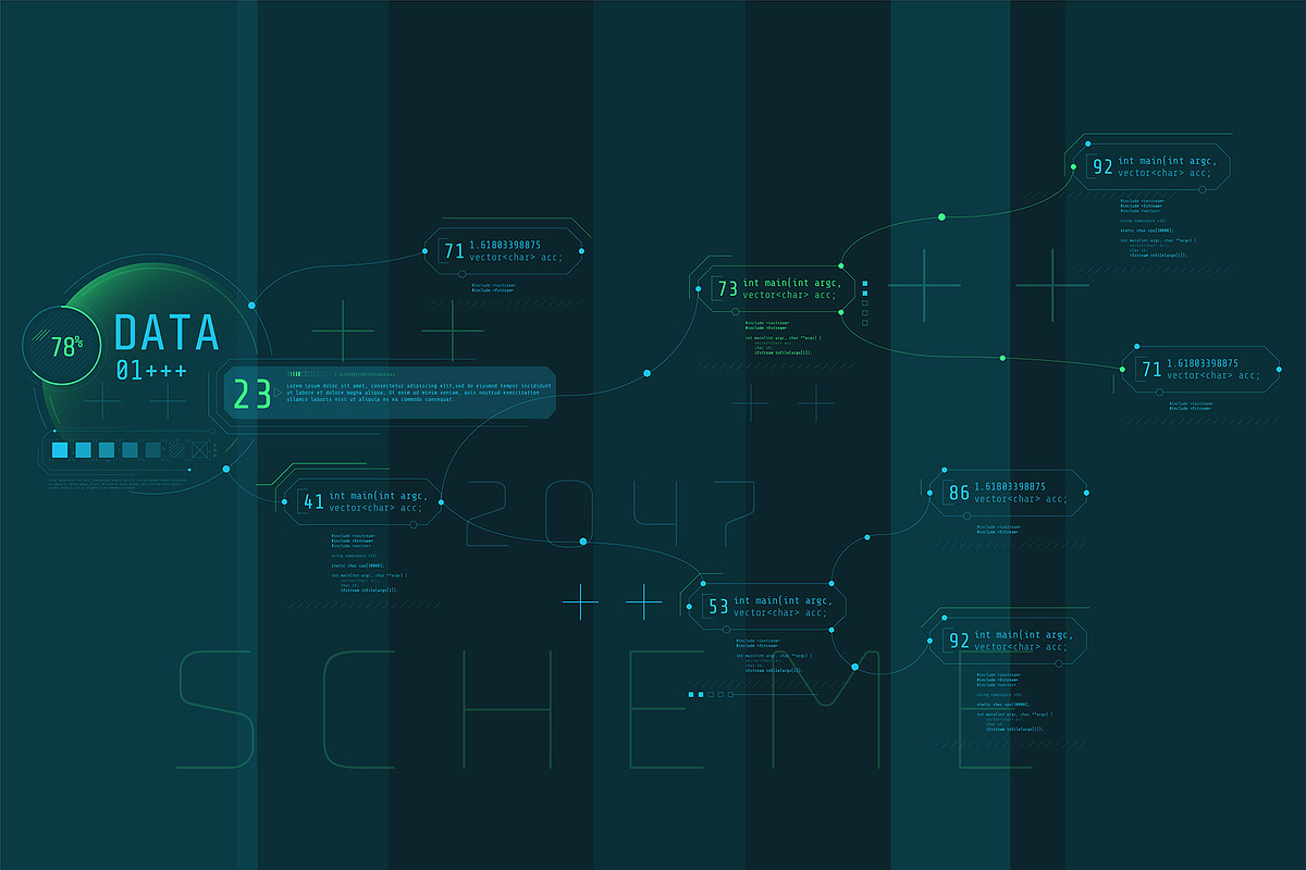 HUD Pro Infographic Elements, an Object Graphic by ConceptCafe (Photo 8 of 30)