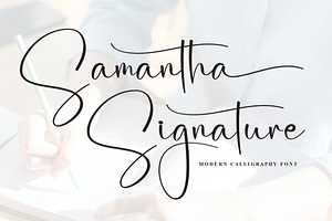 Samantha Signature Script Font