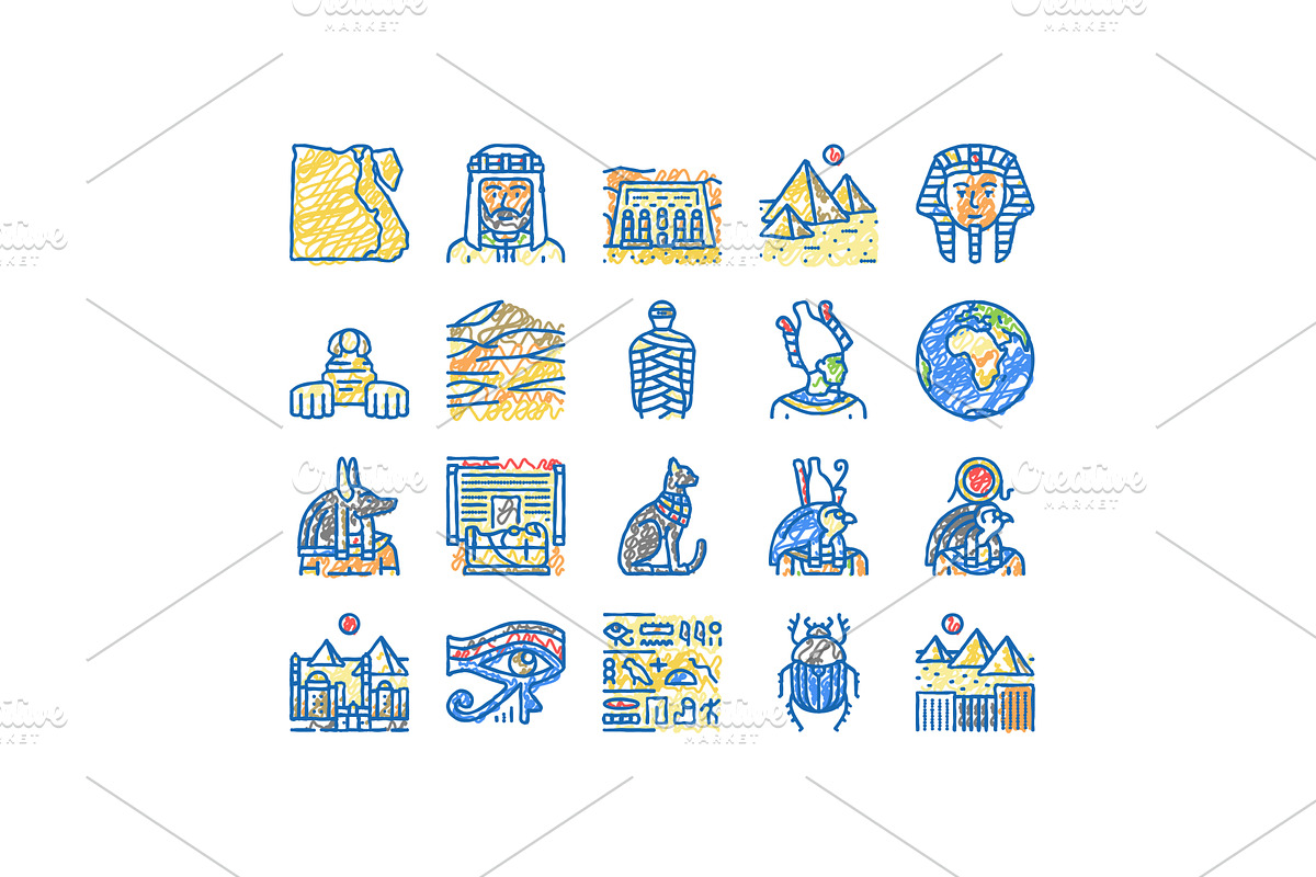 Egypt Country Monument Excursion, an Object Illustration by pikepicture
