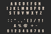 GRINZ GRUNGE FONT, a Serif Font by Fourteen Letter (Thumbnail 4 of 7)