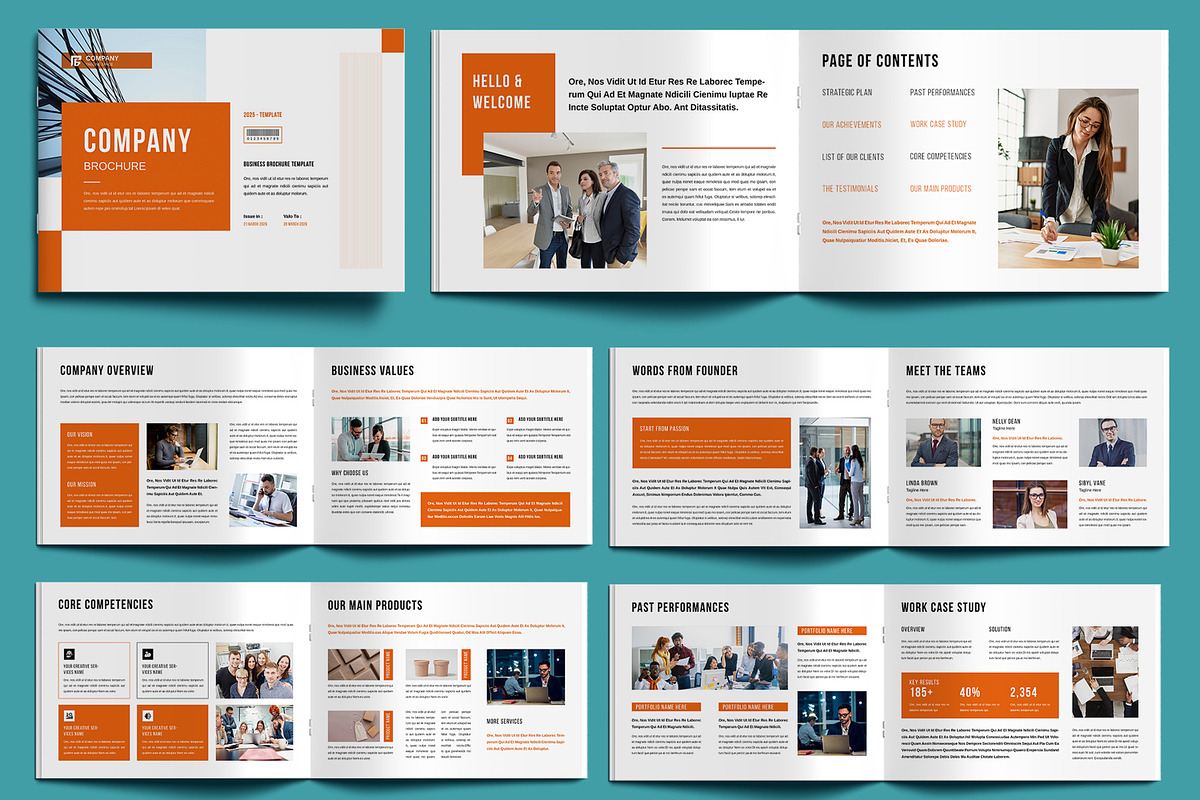 Company Brochure Template, a Brochure Template by MightyDesign (Photo 1 of 6)