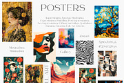 Eclectic Wall Art. Posters., a Background Graphic by Designwork (Thumbnail 9 of 9)