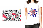 Crazy punk. Seamless patterns, a Pattern Graphic by TatianaBannikova (Thumbnail 3 of 4)