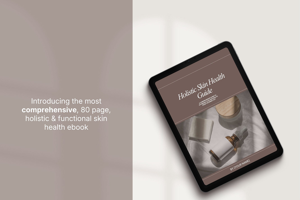 Holistic Skin Ebook Premade Canva, a Presentation Template by Naturopath Hub (Photo 2 of 11)