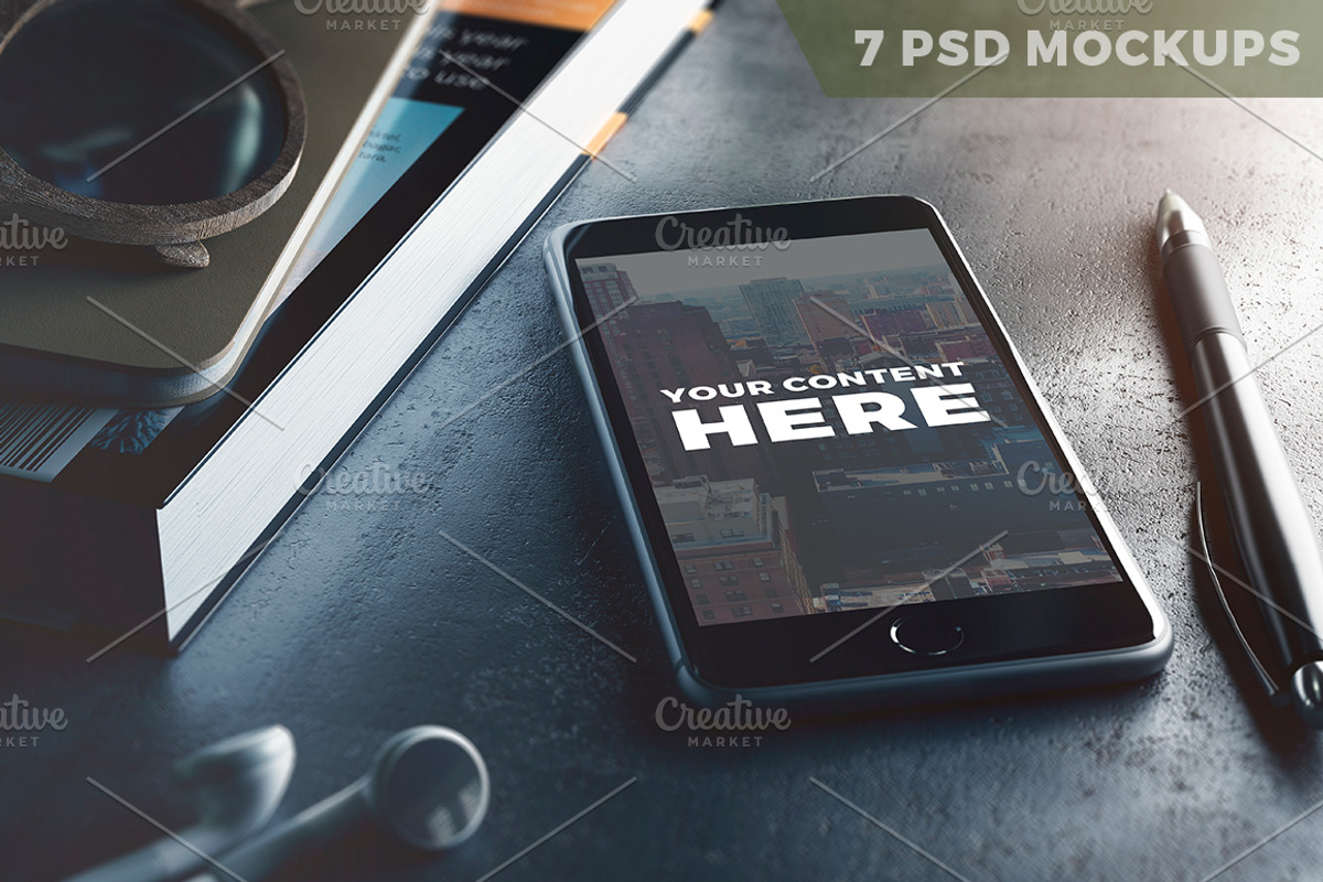 7 PSD Mock-ups, an iPhone Mockup by Egor Shkolnikov (Photo 1 of 7)
