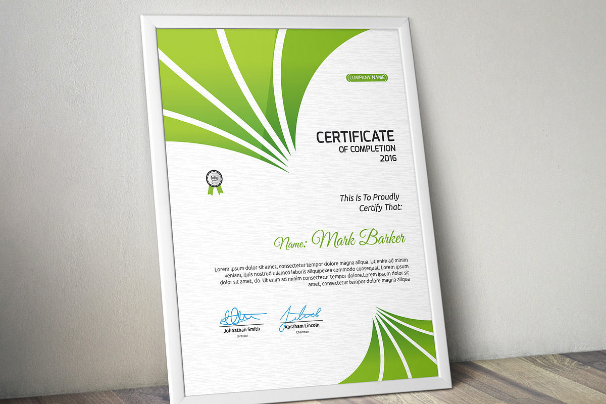 Certificate Word | PSD | AI, a Stationery Template by Curve Design (Photo 2 of 3)