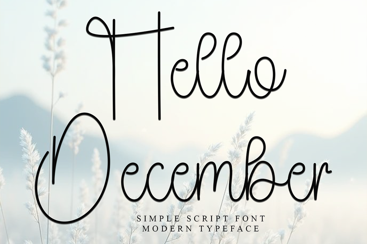 Hello December, a Handwritten Font by InermediaSTUDIO (Photo 1 of 8)