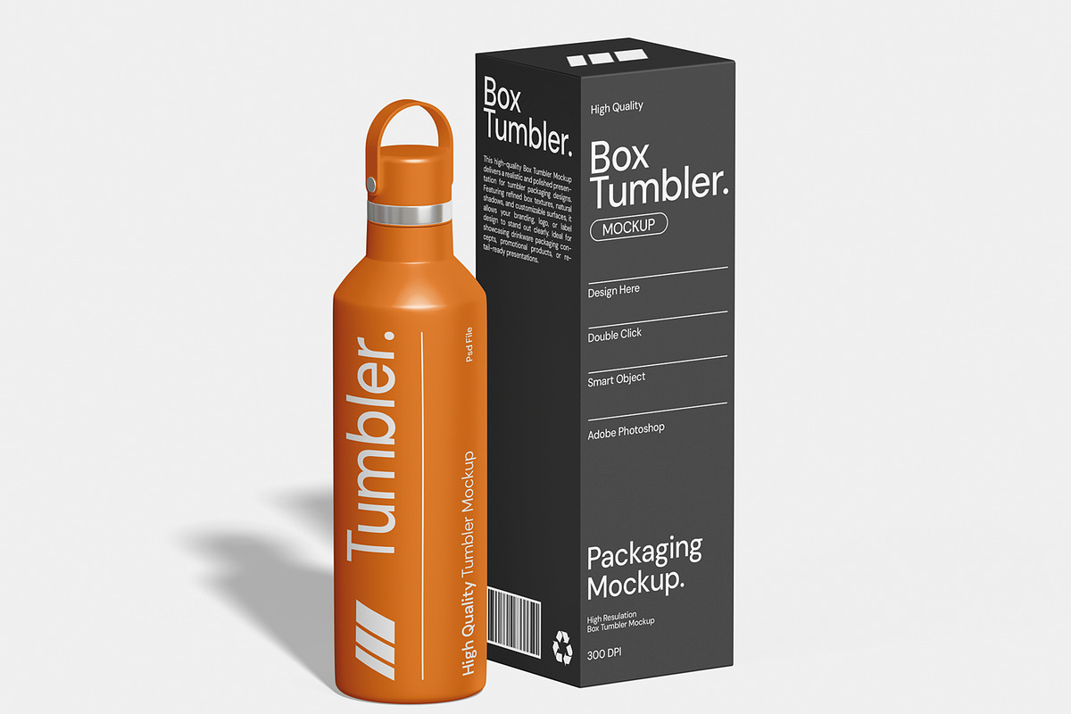 Tumbler Mockup Set, a Cups & Container Mockup by Unerispace (Photo 3 of 5)