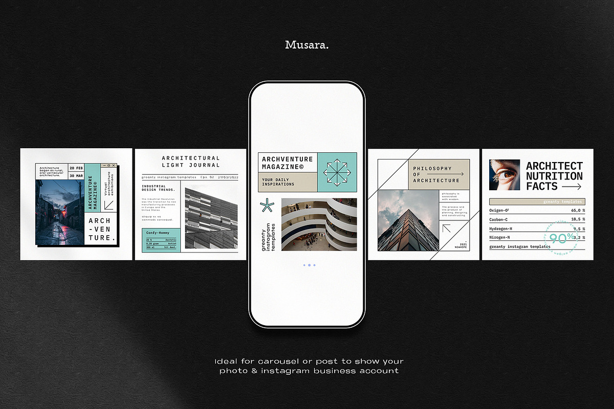 Squarise - Swiss Style Instagram, a Social Media Template by Masanis (Photo 4 of 8)