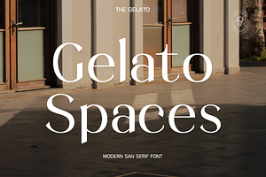 Gelato Spaces: Modern Sans Serif