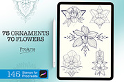 Ornament + Flowers, Pattern + Flower, a Brush Add-On by Lucrumplus (Thumbnail 1 of 10)