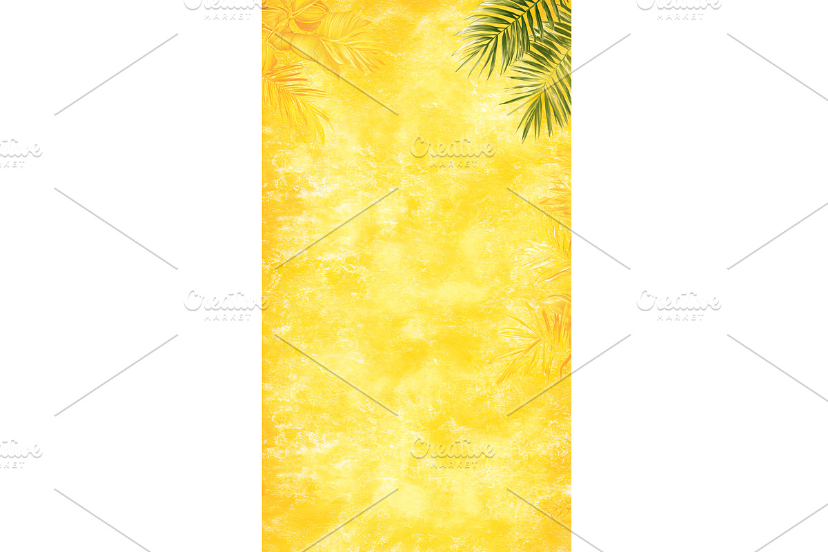 Vibrant tropical background with, an Illustration by Lermont51