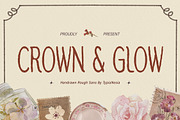 Crown & Glow - Rough Handdrawn Sans, a Sans Serif Font by Typia Nesia (Thumbnail 1 of 15)