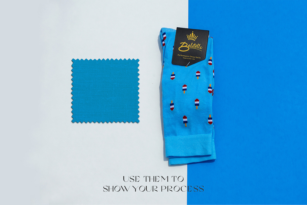 Fabric Swatch Mockup, a Wearable Device Mockup by 89 Golden Blvd (Photo 6 of 7)