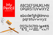 My Pencil, a Sans Serif Font by khurasan (Thumbnail 5 of 6)