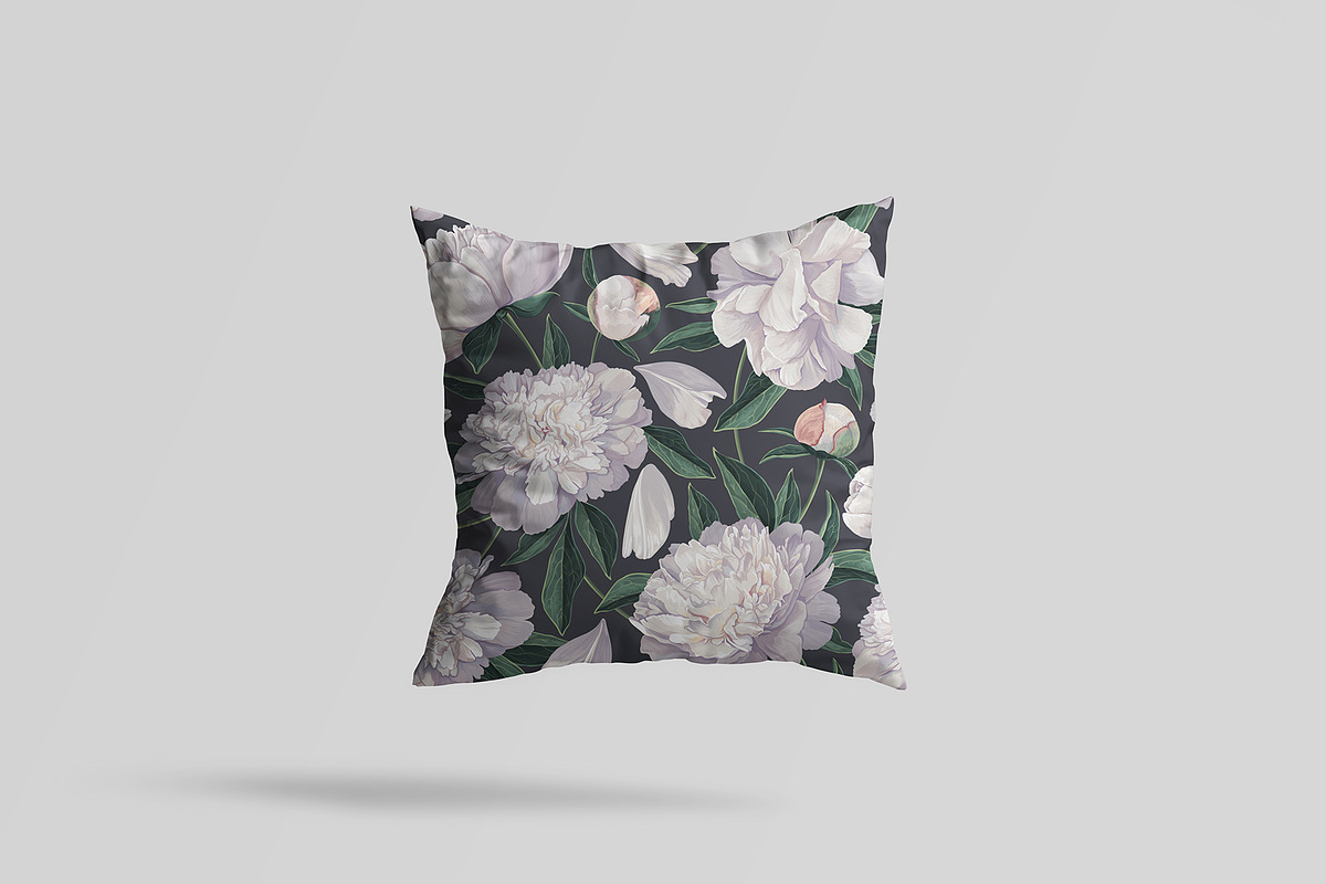 White Peonies Seamless Pattern, a Pattern Graphic by MarynaPetrovska (Photo 12 of 15)