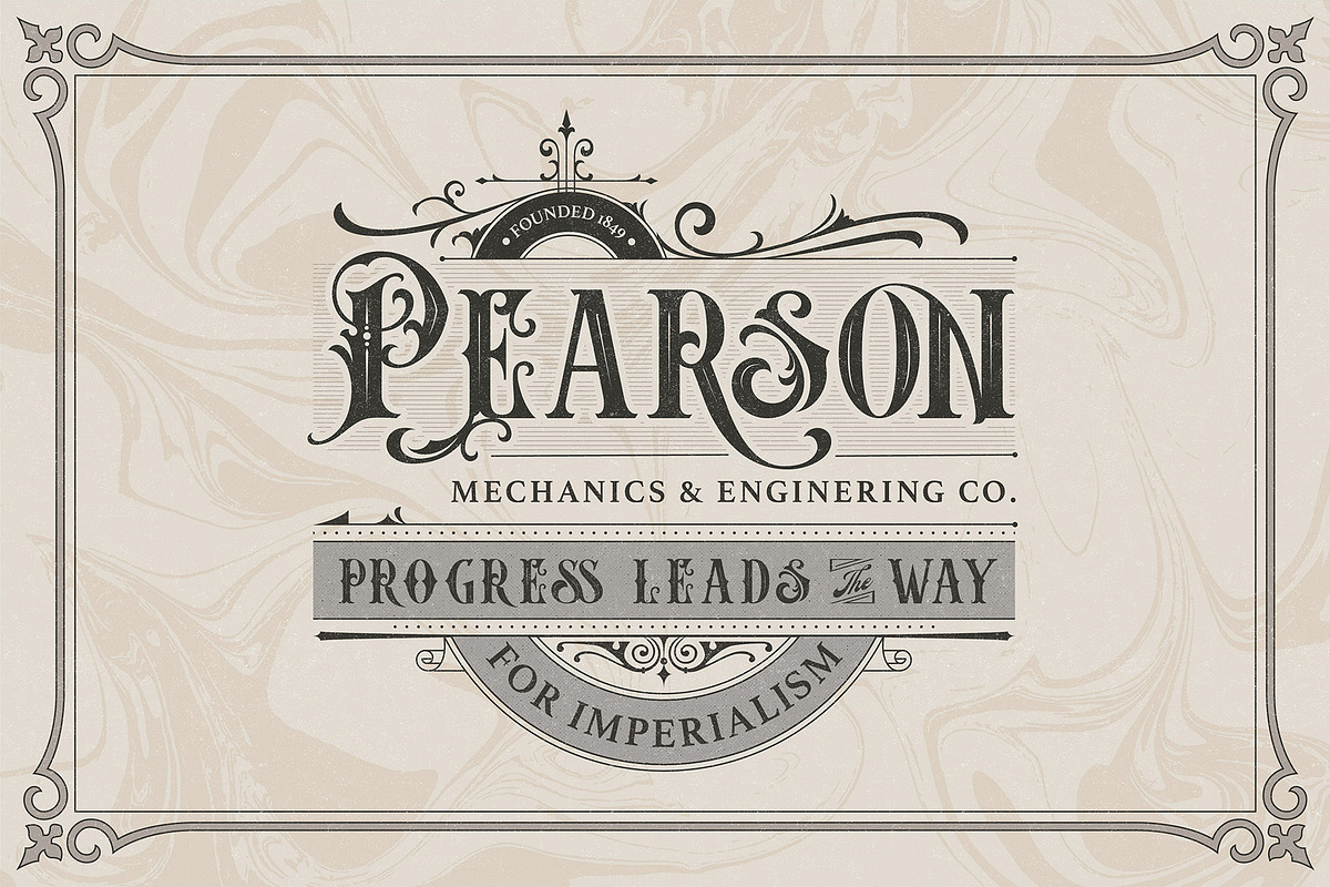 Mooners - Victorian Typeface, a Serif Font by Burntilldead (Photo 3 of 11)