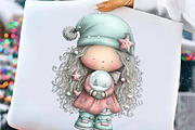 Cute Mrs Claus Clipart, an Illustration by Craft Nest (Thumbnail 4 of 9)