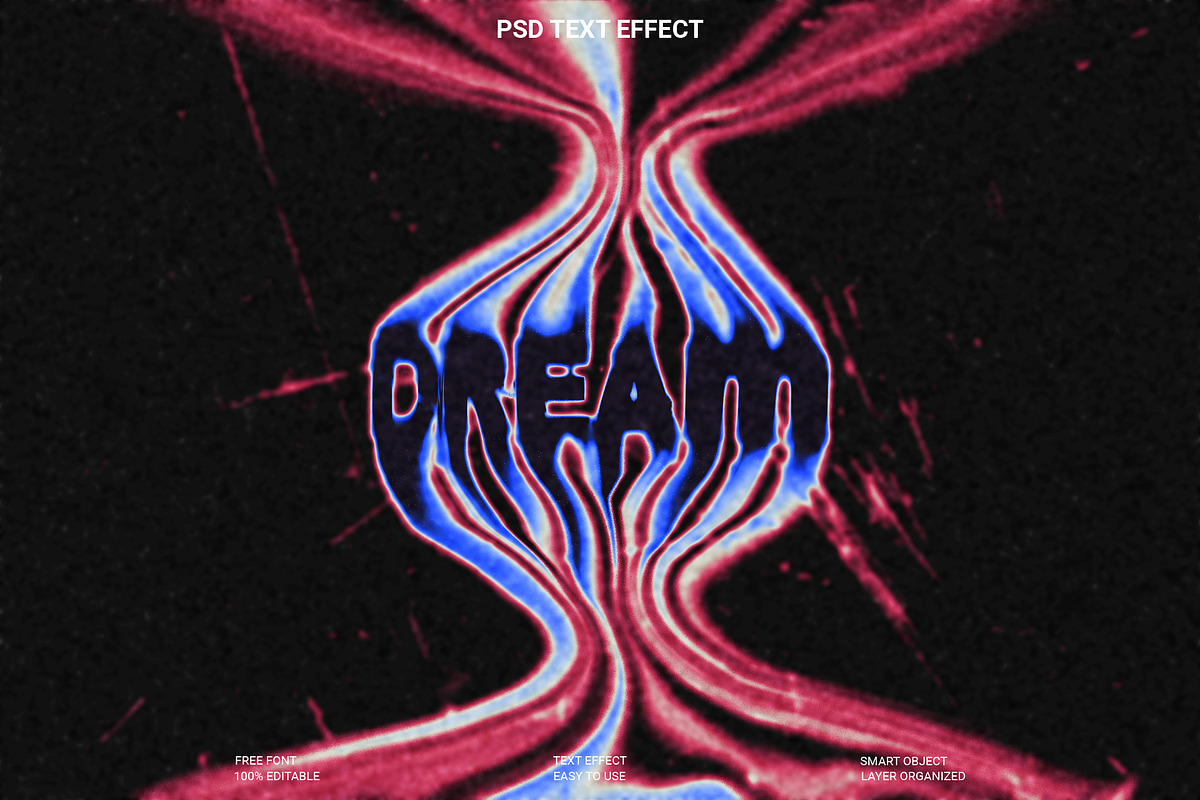 Dream PSD Text Effect, a Layer Style Add-On by Imamul001