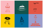 Sweets: Hand Drawn Pastry & Desserts, a Food Illustration by dicreate (Thumbnail 6 of 13)