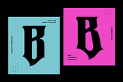Metrim - Logo Font, a Blackletter Font by Nirmana Visual (Thumbnail 3 of 16)