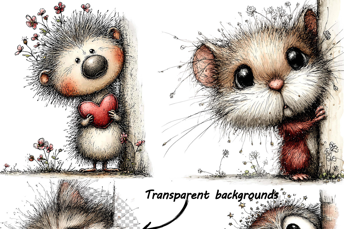 Whimsical Portrait Animal Watercolor, an Illustration by one-touch (Photo 6 of 11)