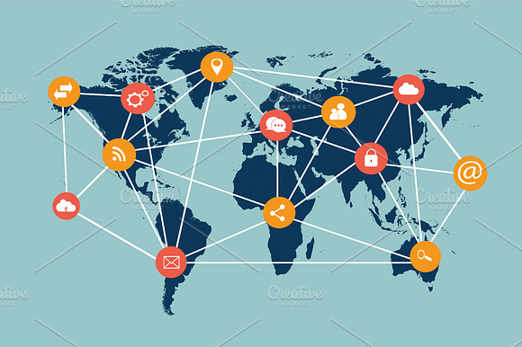 World Map Infographics Media