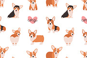 Welsh Corgi bundle and seamless, an Animal Illustration by Good Studio (Thumbnail 3 of 5)