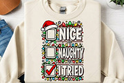 Once Nice Once Naughty Christmas PNG, a Seasonal Illustration by Canvas Craft (Thumbnail 2 of 6)