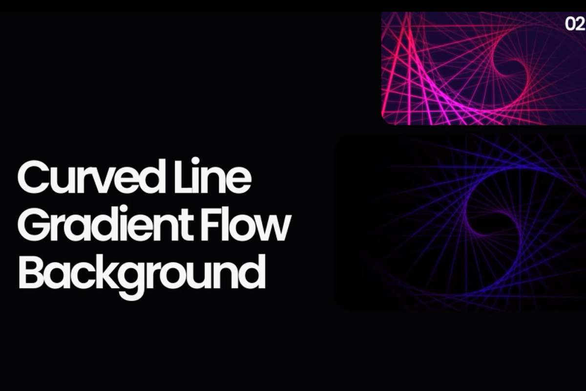 Curved Lines Backgrounds, a Social Media Template by Loin Studio (Photo 3 of 3)