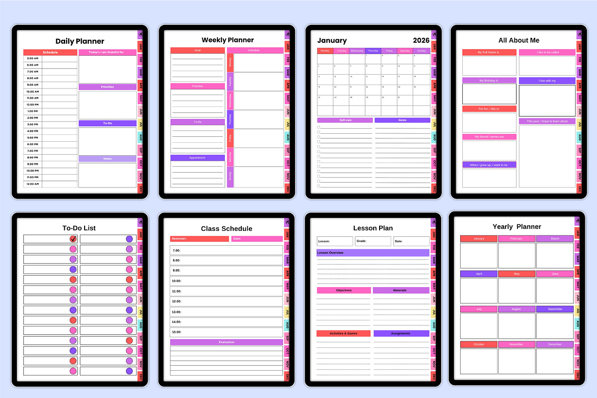 Digital 2026 Back To School Journal, a Stationery Template by Shumaya (Photo 2 of 6)