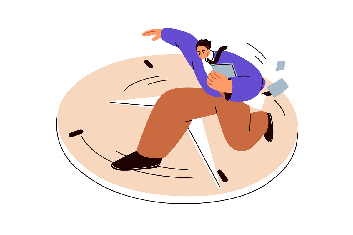 People jump over obstacles concept, a Person Illustration by Good Studio (Photo 5 of 9)