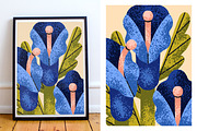 Abstract floral poster designs set, a Decorative Illustration by Good Studio (Thumbnail 2 of 8)