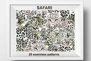 Safari Set. Seamless Animal Prints, a Pattern Graphic by Svetlana Kononova (Thumbnail 8 of 9)