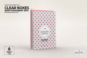 Clear Box Set Packaging Mockup