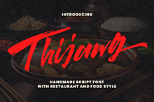 Thijawg Food Style Script Handmade