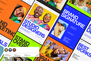 Brand Identity Colorful Social Media, a Social Media Template by Creatorism (Thumbnail 1 of 9)